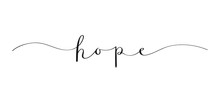 HOPE Brush Calligraphy Banner
