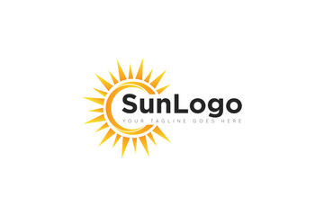 sun logo and icon vector design template. vector illustrator eps.10
