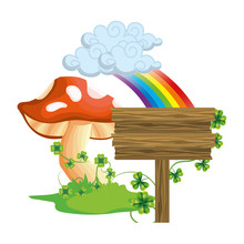 Raw Mushroom Cartoon