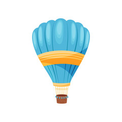 Canvas Print - Hot air balloon concept. Vector flat illustration.