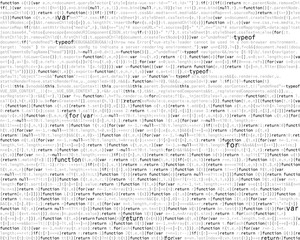Wall Mural - software. web developer programming code. javascript random parts of program code.