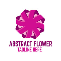 Wall Mural - Modern Abstract Flower Logo