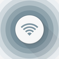 Wall Mural - Wireless application button Adaptive icon Ready Design illustration