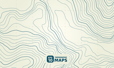 Wall Mural - The stylized height of the topographic contour in lines and contours. The concept of a conditional geography scheme and the terrain path. Vector illustration.