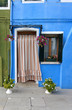 Painted entrance in Burano, Italy