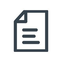 paper file icon. document sign