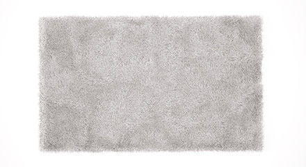 beautiful cozy carpet isolated on white background. 3d render