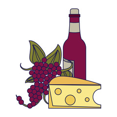 Poster - Wine and gastronomy concept