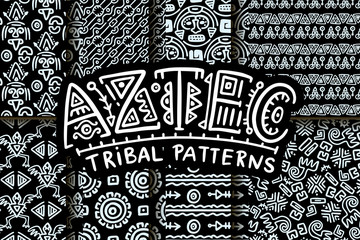 Wall Mural - seamless aztec vector pattern.