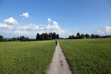 Sticker - Radfahrer bei Diessen am Ammersee