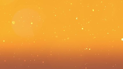 Particle on gold background 