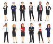 © Volha Hlinskaya - Business people, office workers set isolated vector illustration