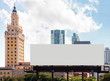 © Yuri-U - Empty white Billboard for presentation your design, Retail, advertising and commerce concept. Urban outdoor mockup.