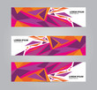 © bintank - Vector abstract web banner template design. modern banner template