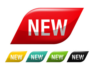 Wall Mural - new tag banner label badge design. channel promotion sale.