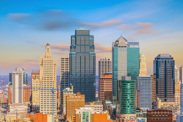 Wall Mural - View of Kansas City skyline in Missouri