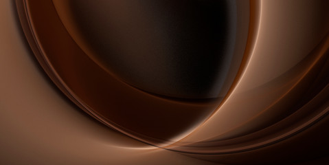 Wall Mural - abstract fractal beautiful chocolate brown background