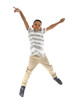 © Pixel-Shot - Jumping cute boy on white background