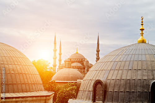 Cuadros en Lienzo ramadan exterior features domes minarets Ottoman architecture Istanbul, Turkey