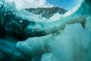 Wall Mural - Drift Ice, Underwater View