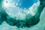 Fototapeta Do akwarium - Drift Ice, Underwater View