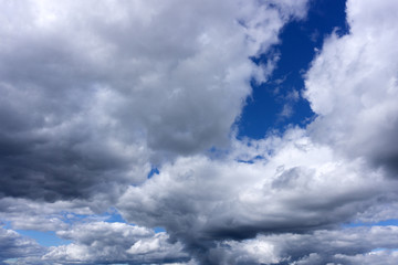 Blue sky and white cloud weather clear .