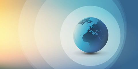 Wall Mural - earth globe design - global business, technology, eco, globalisation concept, vector template