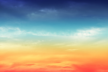 Wall Mural - sun and cloud background with a pastel colored