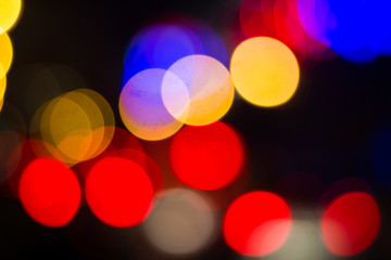 Colorful abstract bokeh Background, City night light bokeh,Party light on night,background defocused