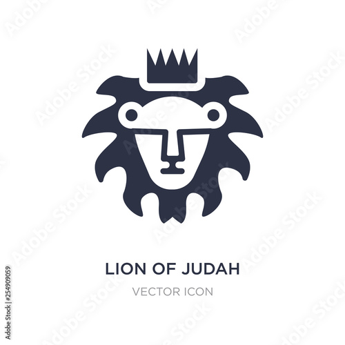 Lion Of Judah Icon On White Background Simple Element