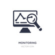 monitoring icon on white background. Simple element illustration from Search engine optimization concept.