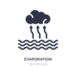 evaporation icon on white background. Simple element illustration from Technology concept.