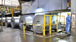 © industrieblick - industrial plant for the production of sheet metal in a steel mill