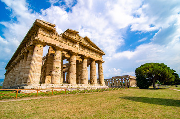 Paestum , Temple of Neptune or Hera II. Italy