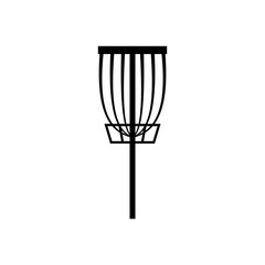Wall Mural - disc golf basket icon. clipart image isolated on white background