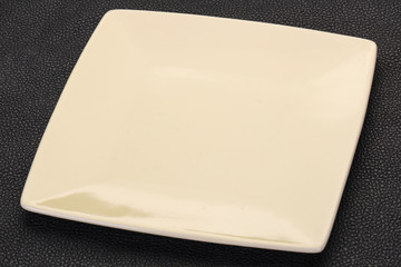 Empty ceramic plate