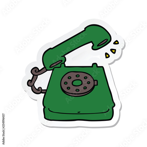 Sticker Of A Cartoon Old Telephone Buy This Stock Vector And Explore Similar Vectors At Adobe Stock Adobe Stock