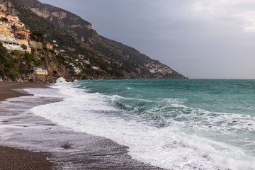 Wall Mural - The city and the sea in Italy 