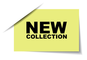 yellow vector banner new collection