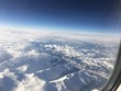 Flug über die italienischen Alpen