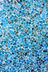Wall Mural - Sea glass tile mosaic wall