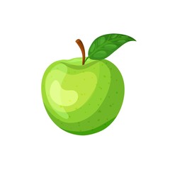 Canvas Print - Apple icon, cartoon