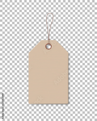 Fotografía Brown cardboard price tag for sale campaign