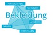© Eigens - Bekleidung - Begriffe verbinden, Farbe blau