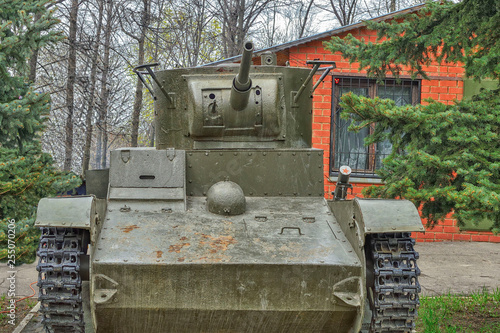 Tela light tank T-26 1931 release, was in service with the troops of the Soviet army