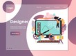 © skypicsstudio - Designer vector website landing page design template