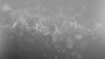 Wall Mural - bokeh vintage light abstract particle background, simple magic background silver loop