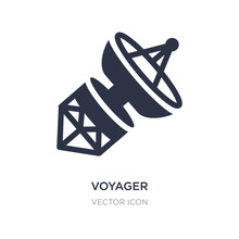 Voyager Icon On White Background. Simple Element Illustration From Astronomy Concept.