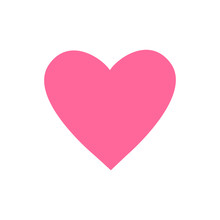 Pink Heart Isolated