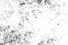 Black And White Grunge Urban Texture Vector With Copy Space. Abstract Illustration Surface Dust And Rough Dirty Wall Background With Empty Template. Distress And Grunge Effect Concept. Vector EPS10.